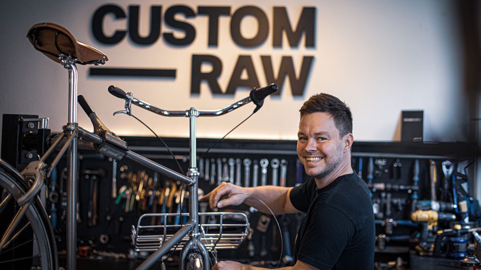 Foto vom Chef des radladen Custom Raw in Odense (Dänemark)