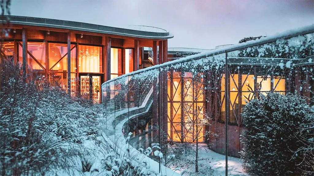 H.C. Andersen House in the snow