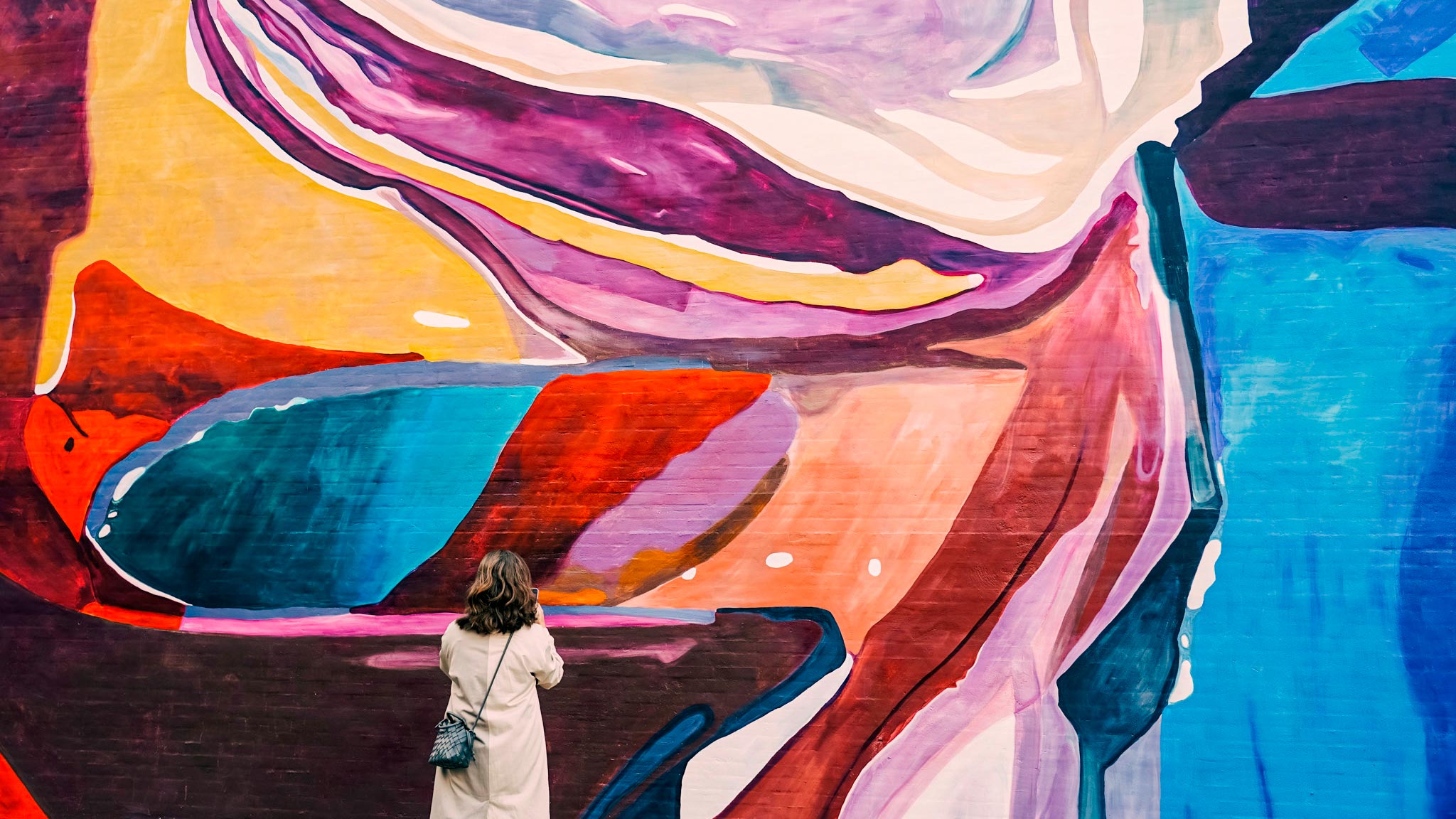 Gavlmaleri af Emily Gernild i Nørregade