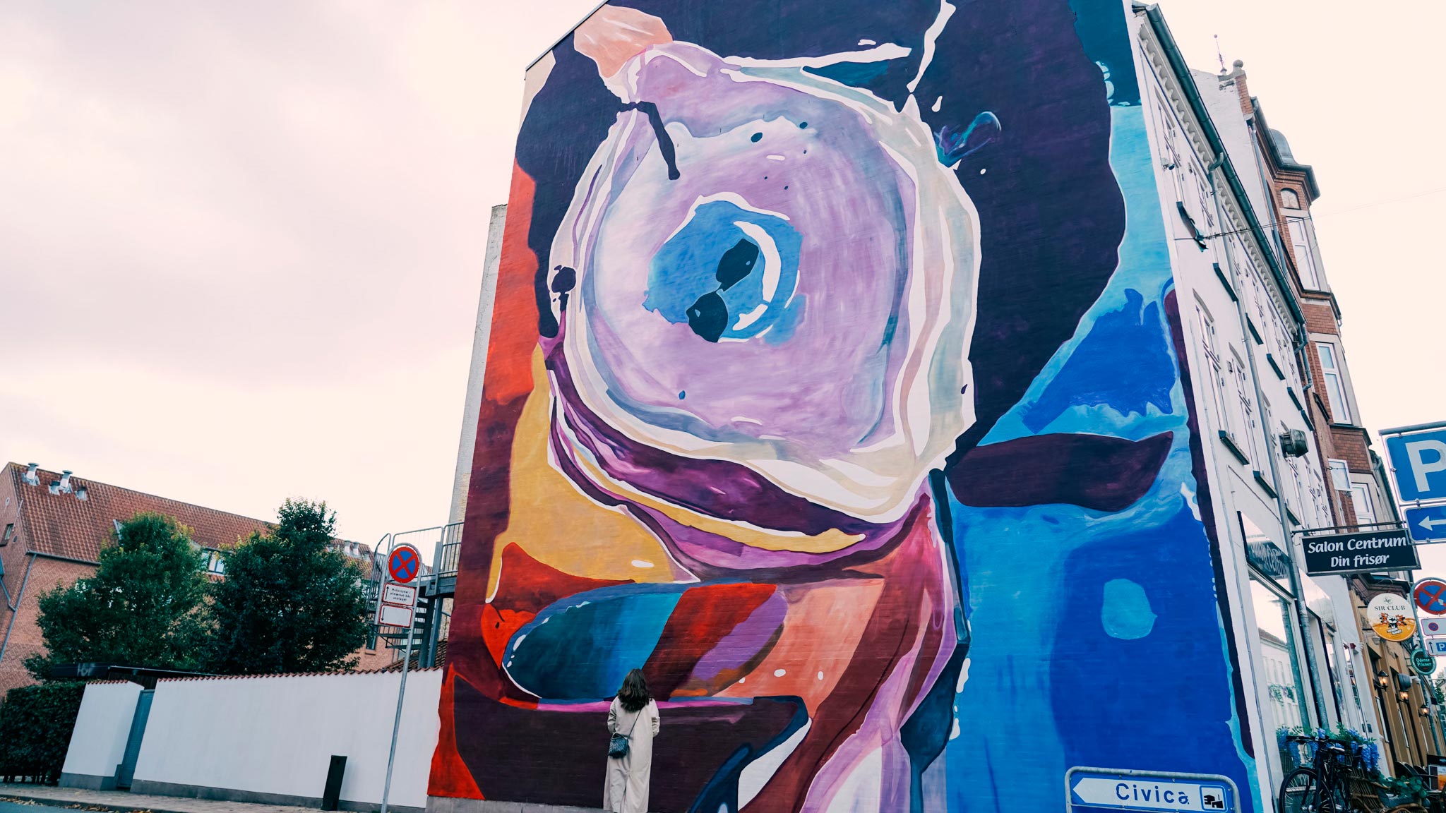 Gavlmaleri af Emily Gernild i Nørregade