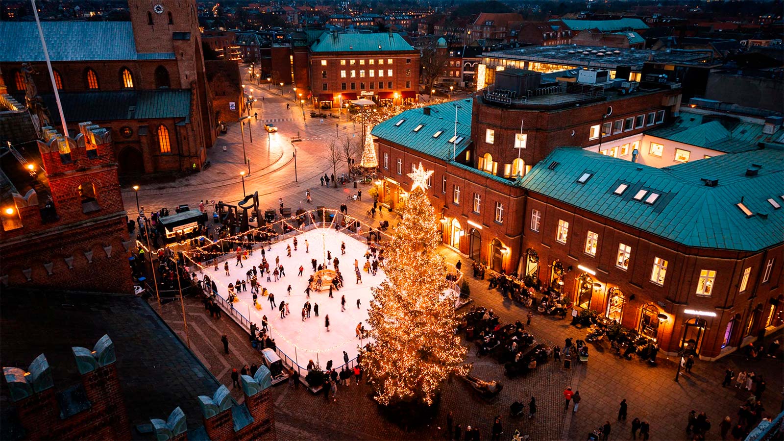 Ice rink at Flakhaven in Odense