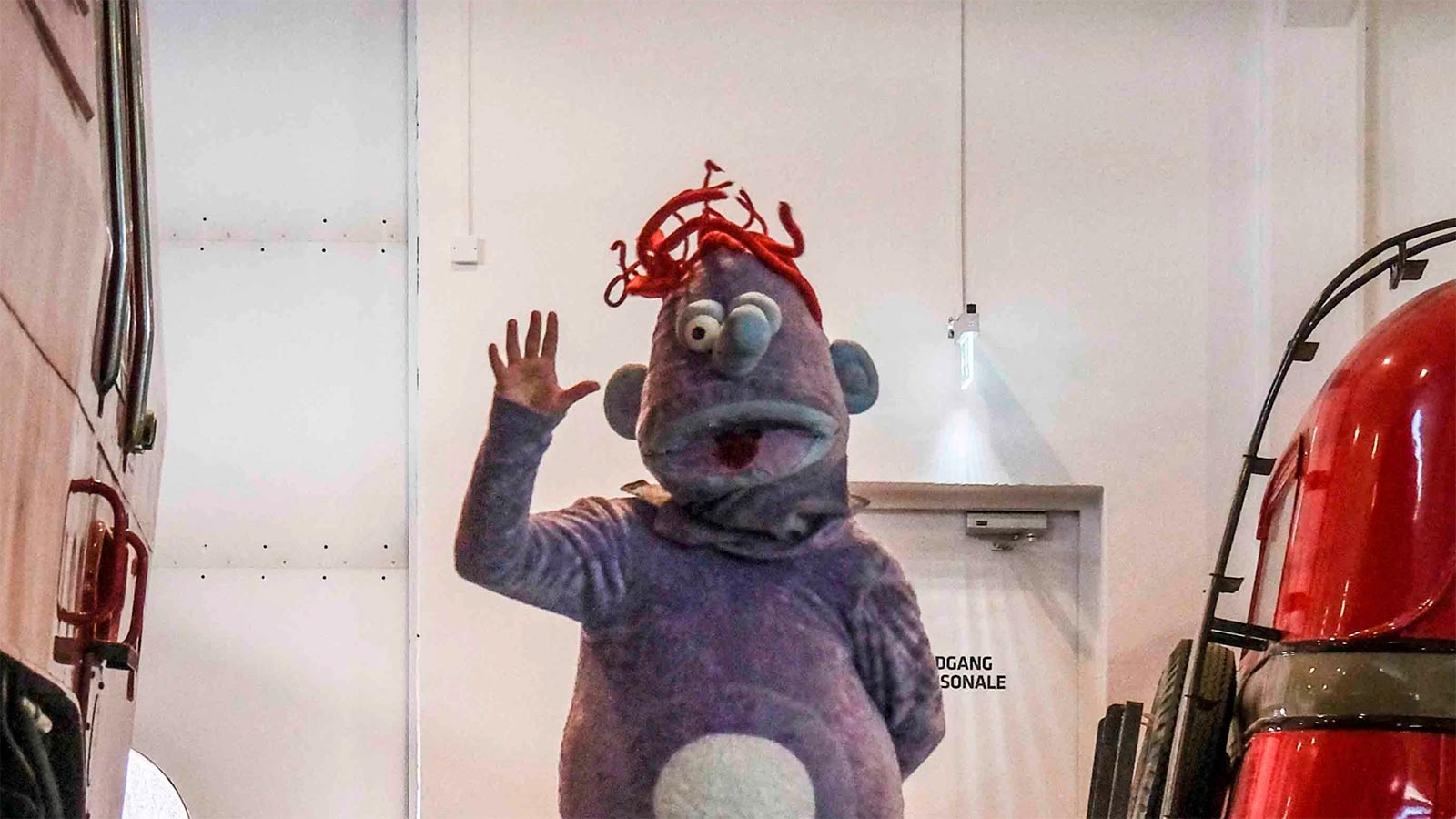 Harry på Jernbanemuseet