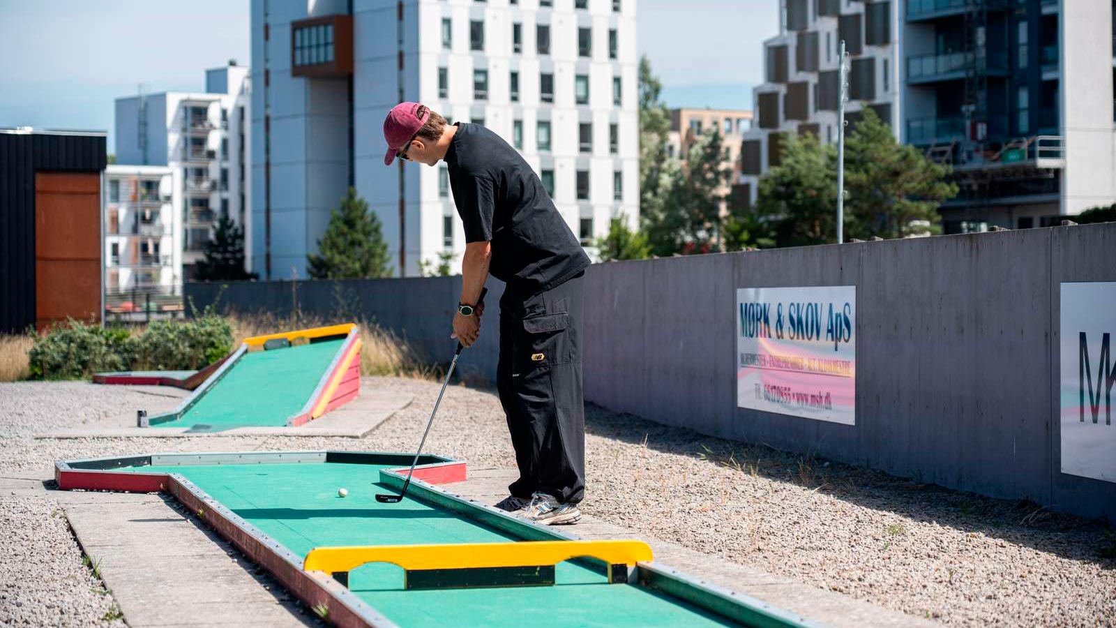 Mini golf at Odense Harbour