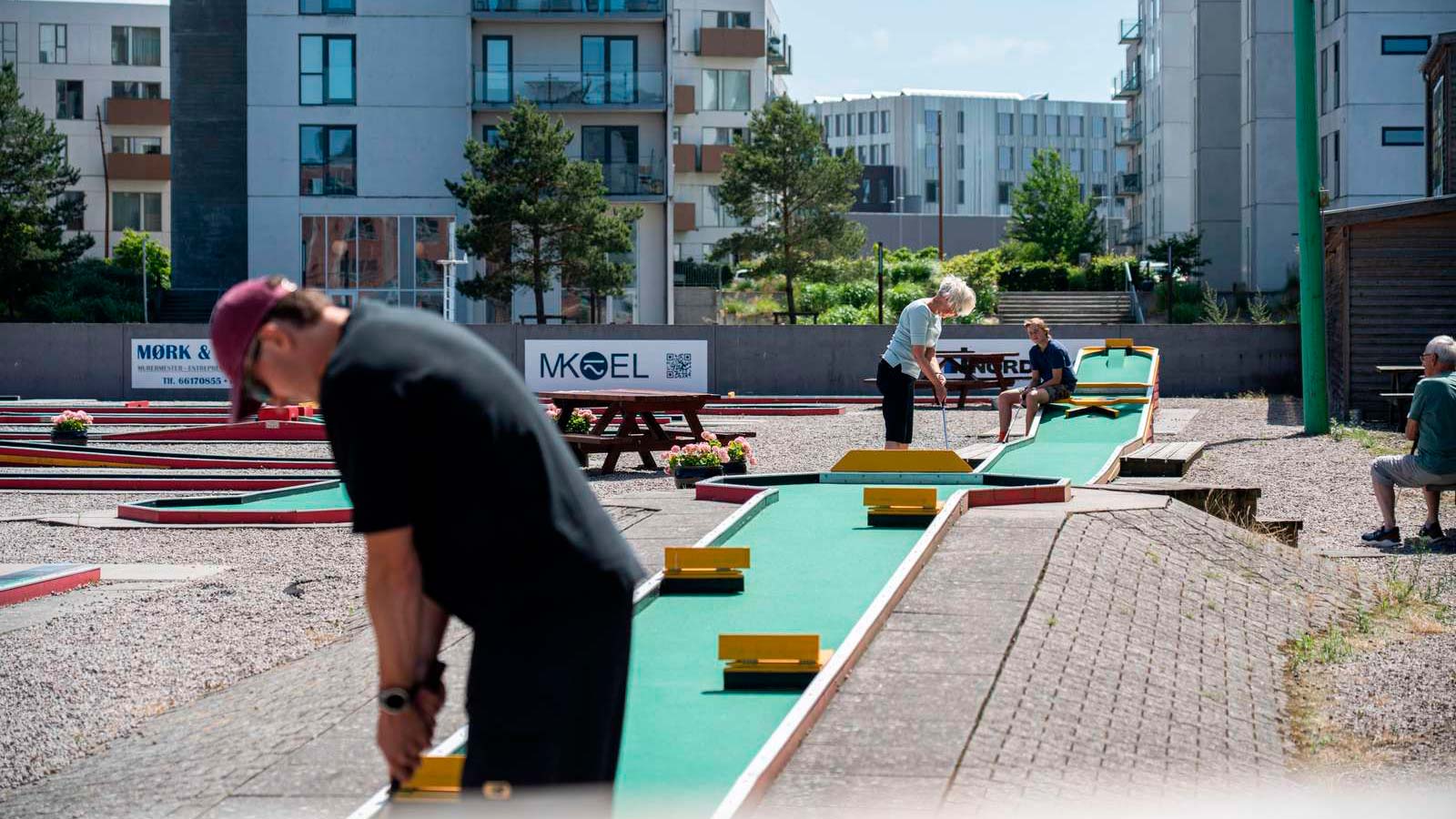 Mini golf at Odense Harbour