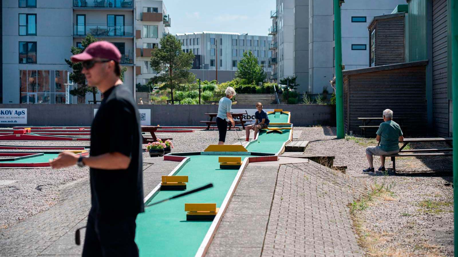 Mini golf at Odense Harbour
