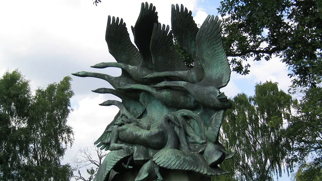 The Wild Swans sculpture