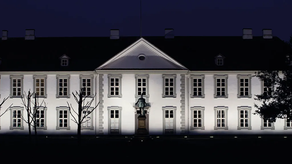 Castle Odense in the dark