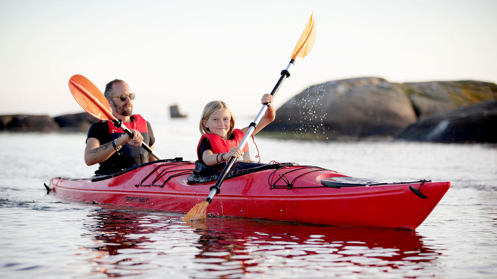 Kayakomat at Rørvig Harbour