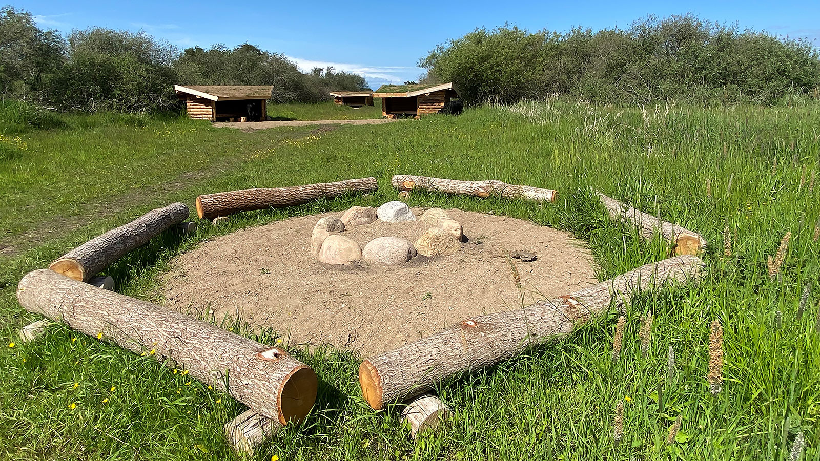 Shelters at the Sun Chariot Finding Place