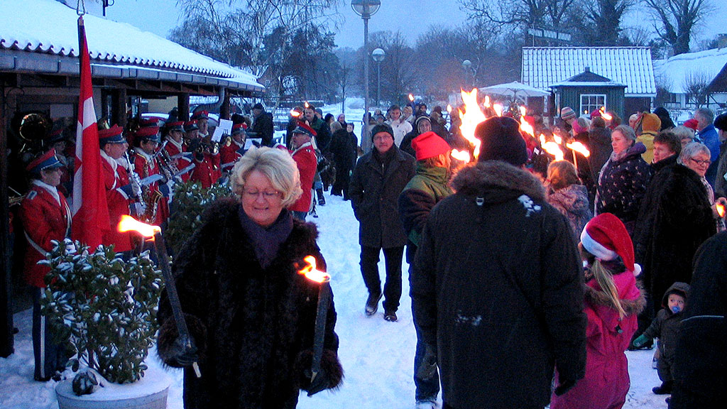 Santa Claus arrives in Rørvig