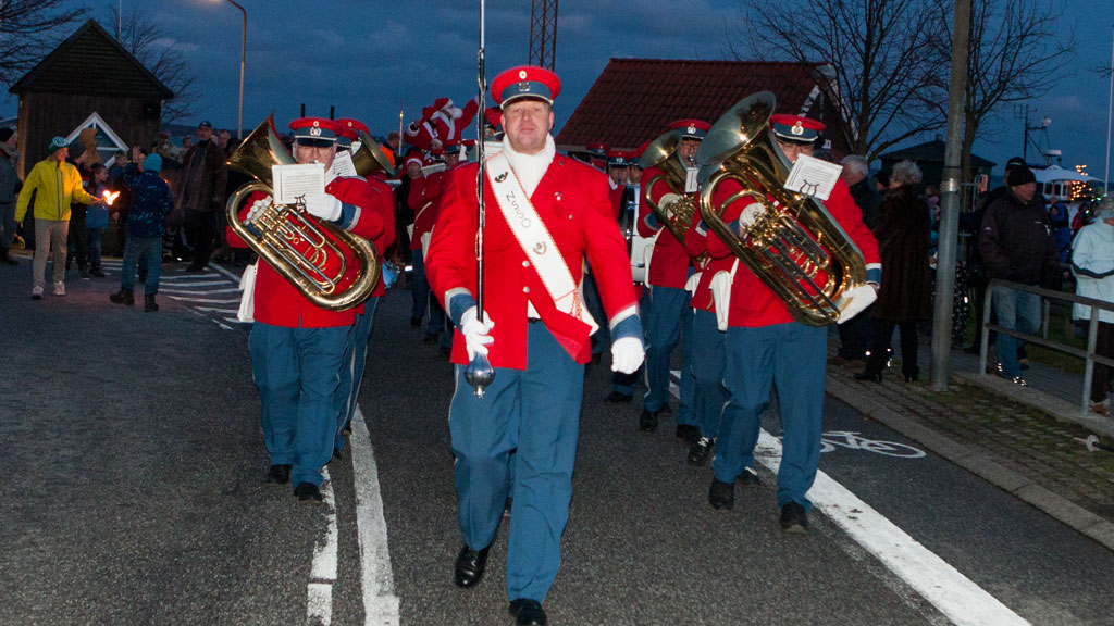 Santa Claus arrives in Rørvig