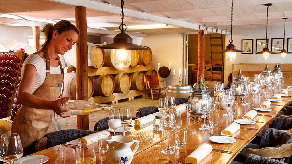 Vinkælder hos Cold Hand Winery