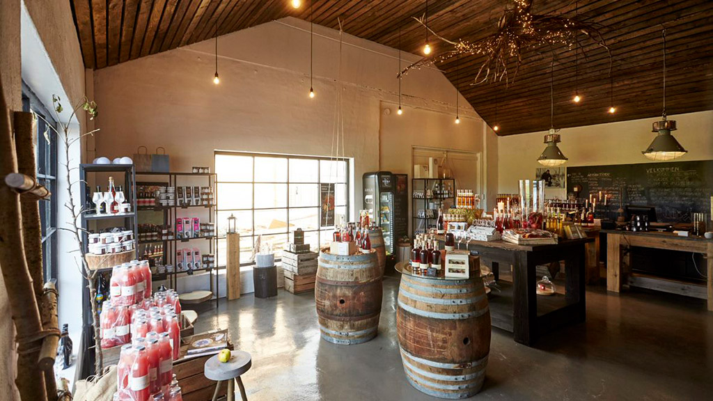 Butik og udstilling hos Cold Hand Winery