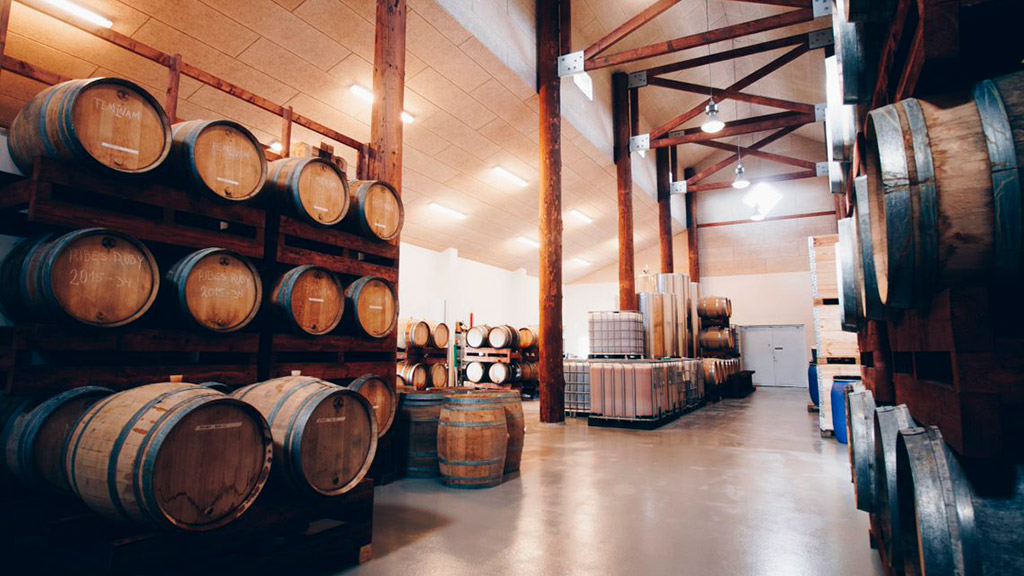 Vinkælder hos Cold Hand Winery