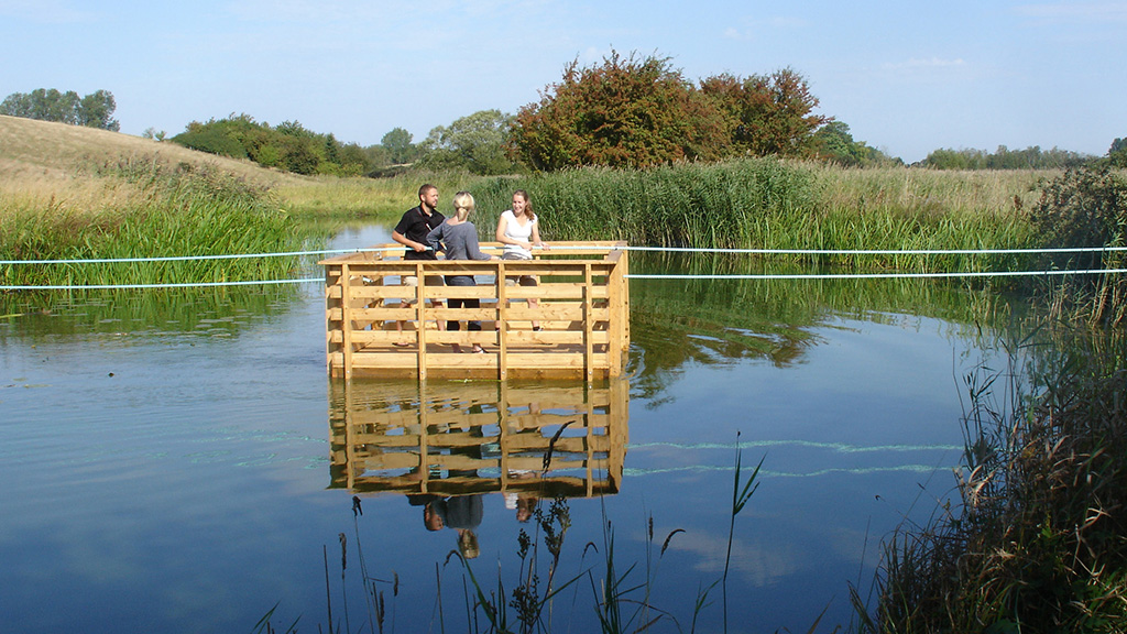 The towing ferry in Nationalpark Skjoldungernes Land