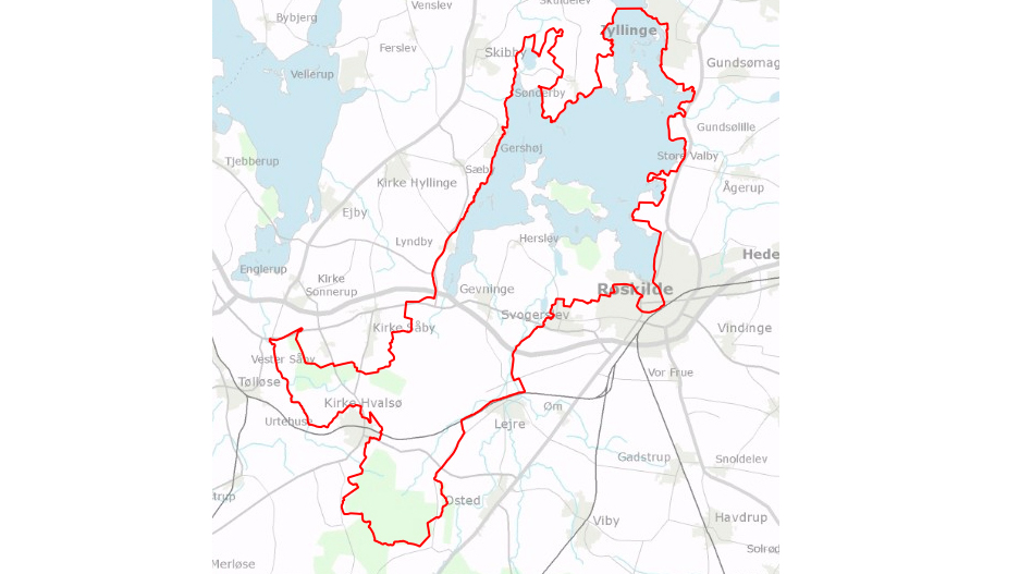 Map of Nationalpark Skjoldungernes Land
