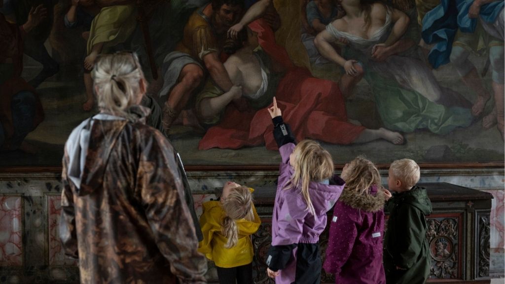 Children at Selsø slot