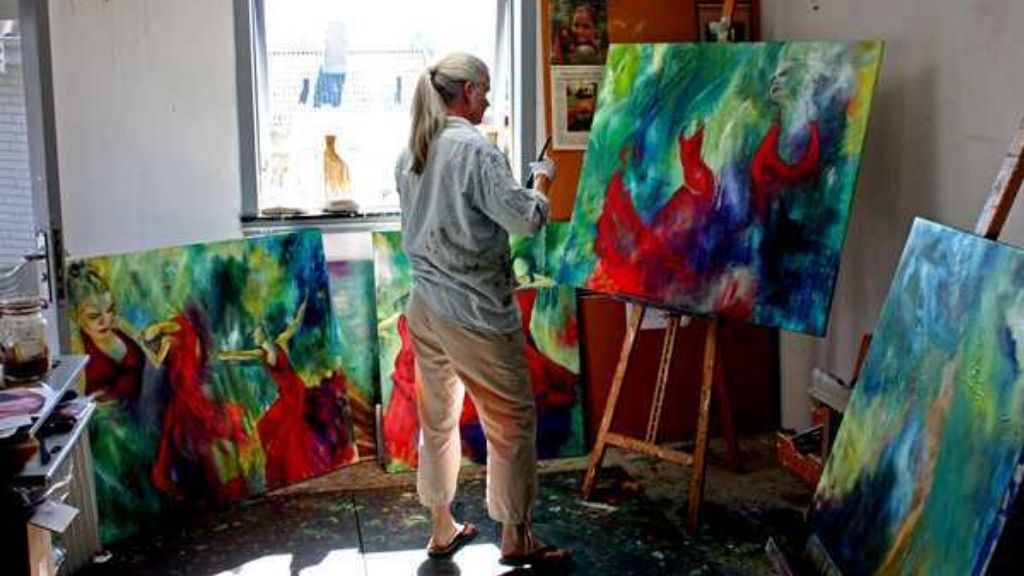 Helle Borg Hansen in her workshop