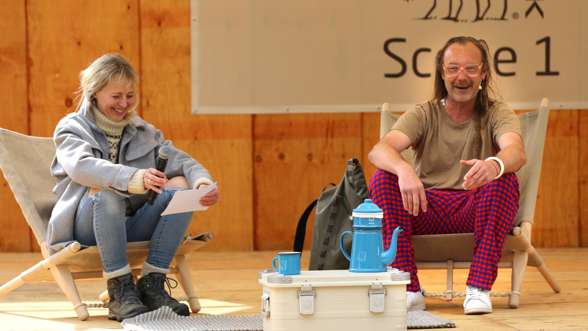 Interview og talk på Scene 1 ved Danish Outdoor Festival.