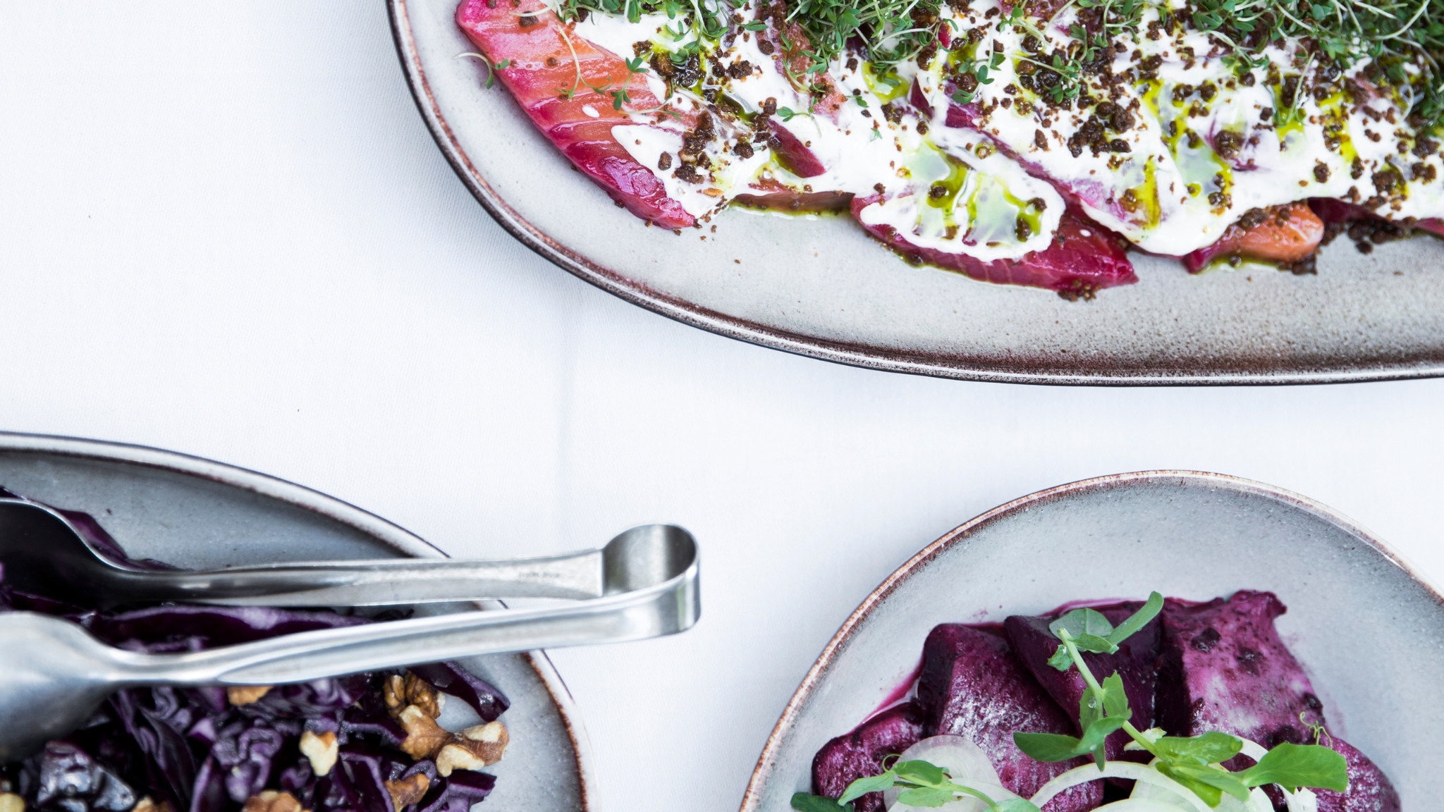 Gourmet dishes with fresh ingredients at Skjalm Hvide Hotel.