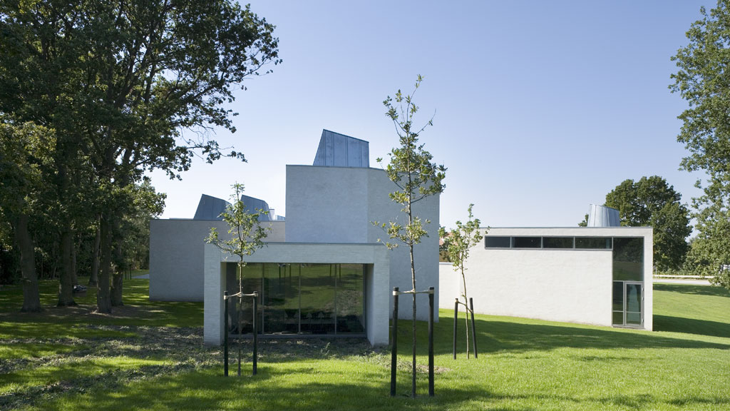 Exterior of Willumsens Museum.