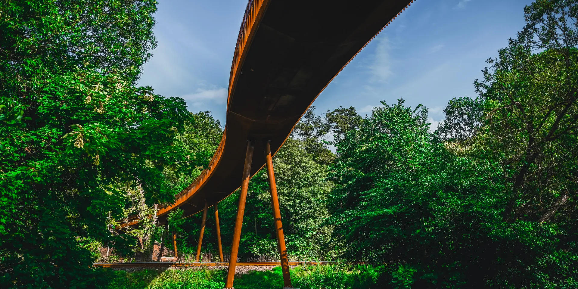 The bridge over the river valley of Grejsdalen