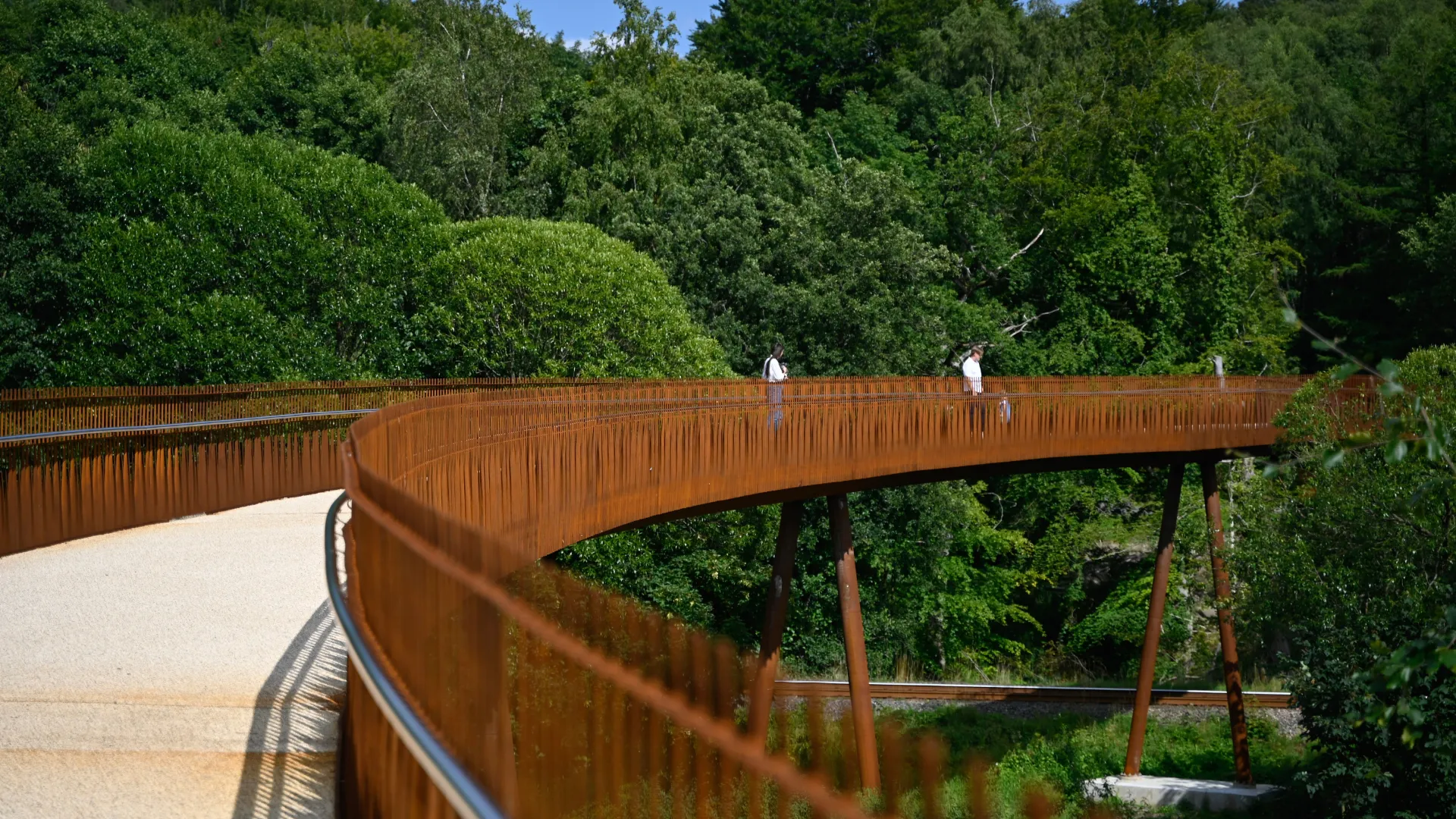 The bridge over the river valley of Grejsdalen