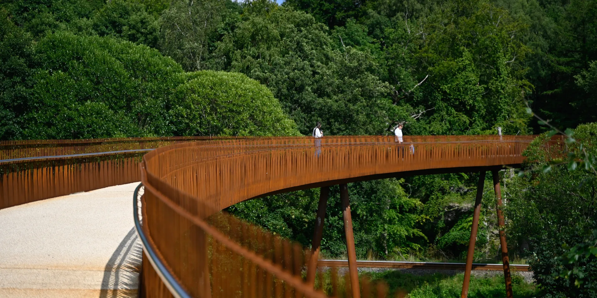The bridge over the river valley of Grejsdalen