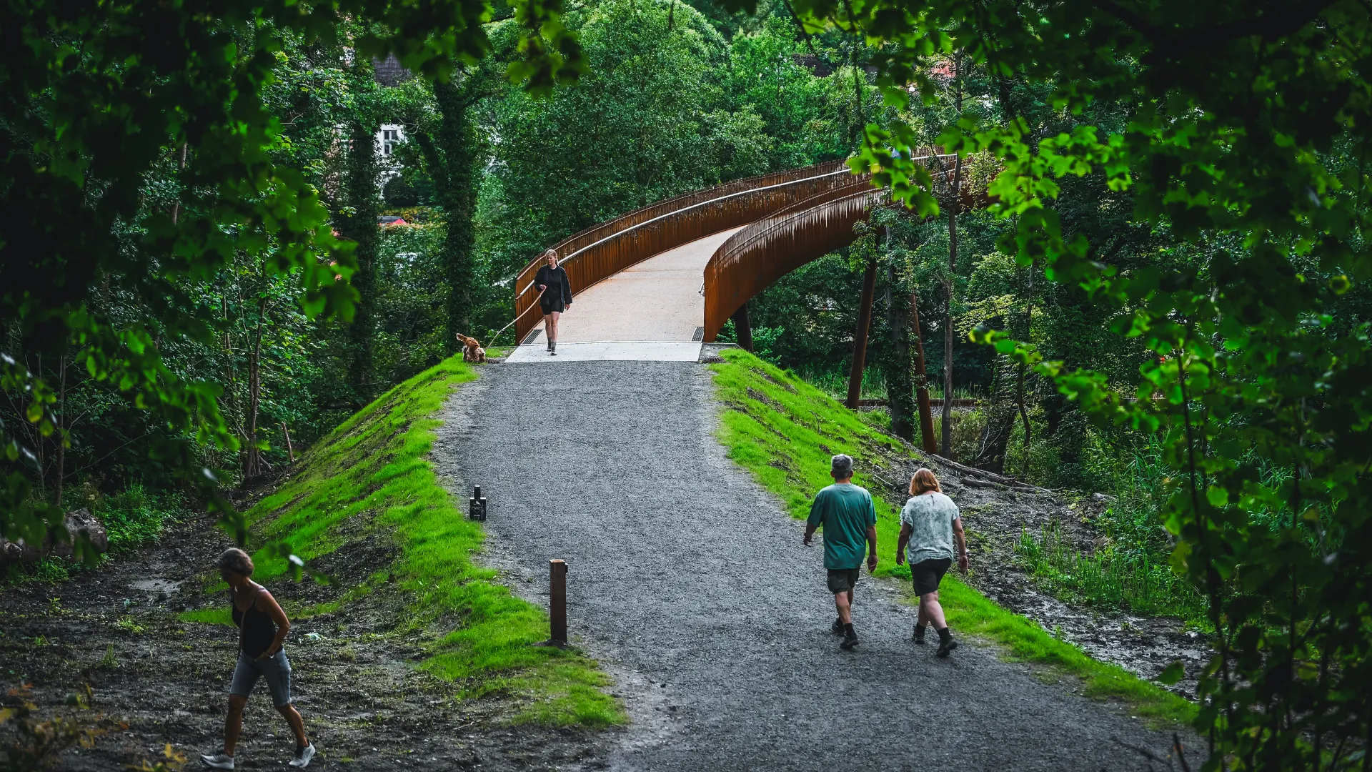 The bridge over the river valley of Grejsdalen