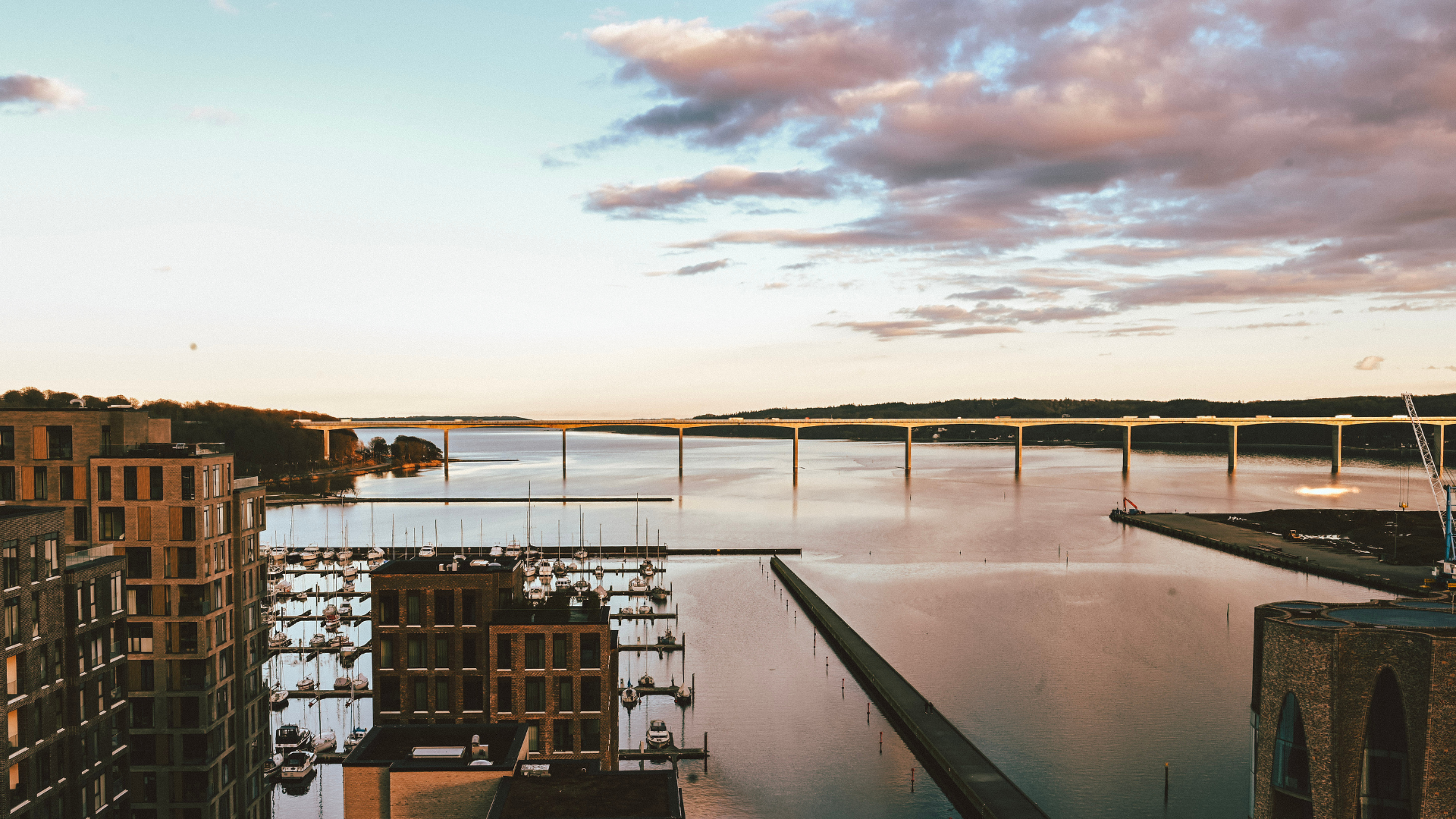 View from Zleep over Vejle Fjord
