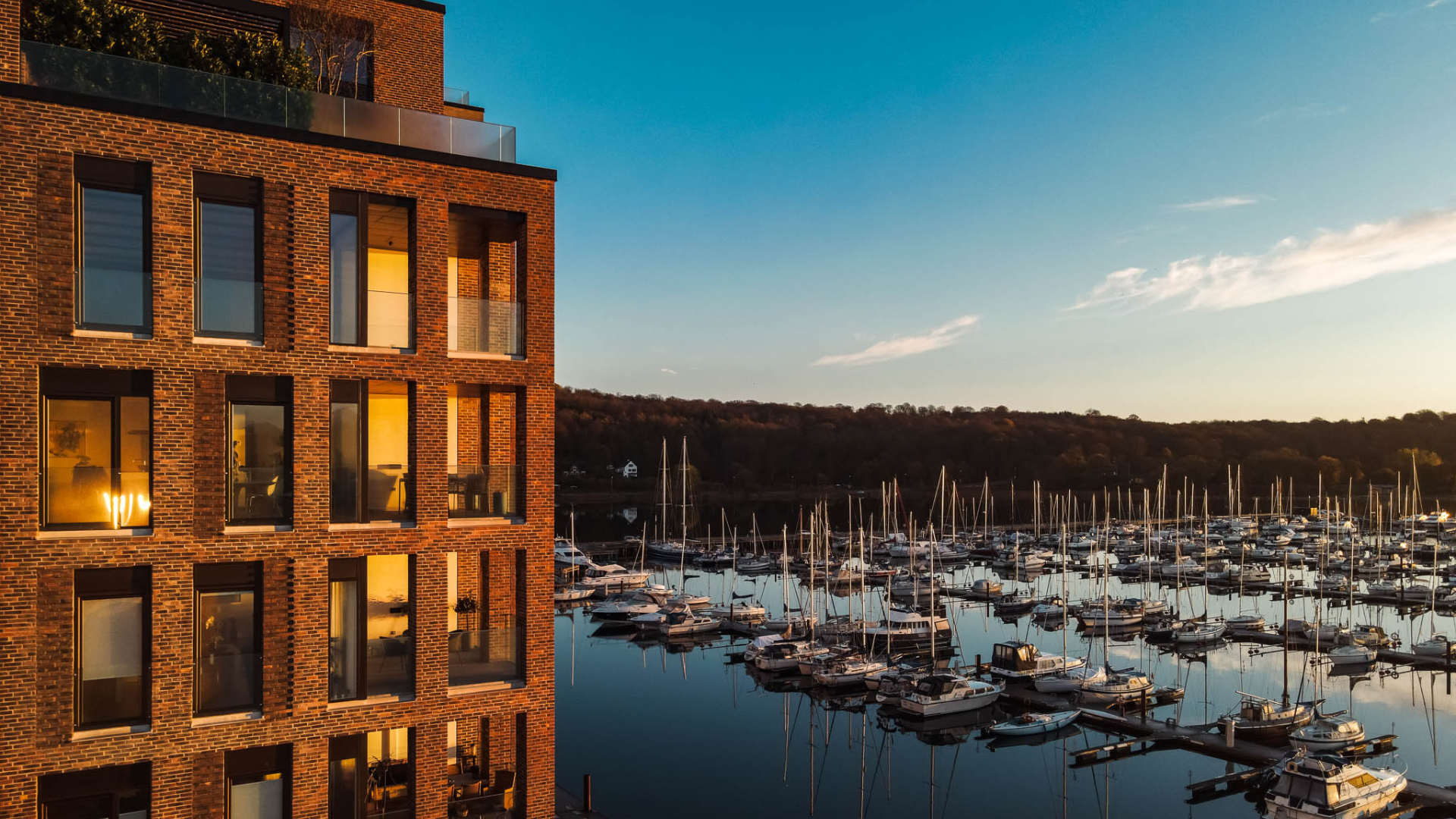 Vejle’s harbour front by the Zleep Hotel