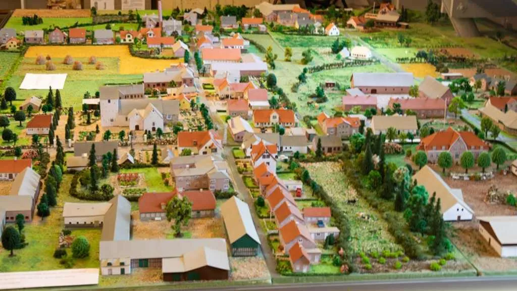 Miniature city exhibition at Smidstrup and surrounding area museum.