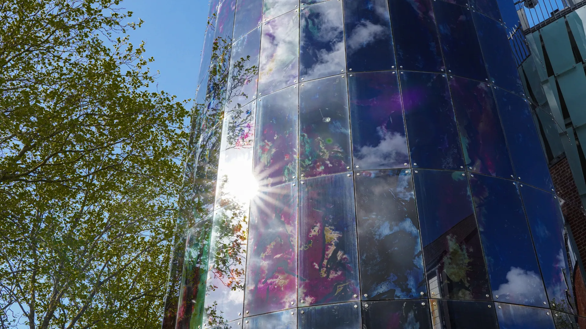 Smuk solrefleksion i Tróndur set udefra