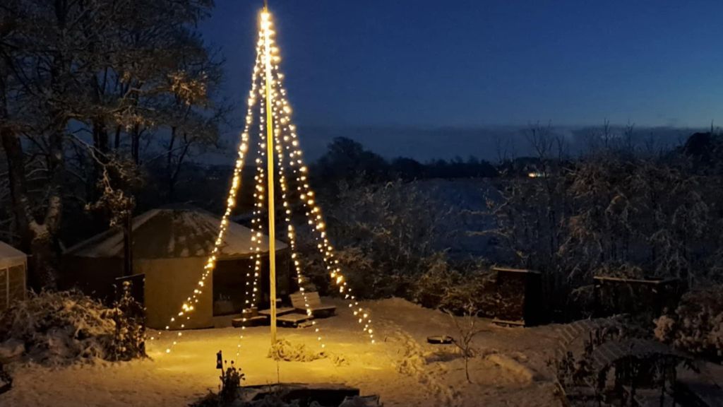 Julehygge i Harresø Haves mongolske jurt