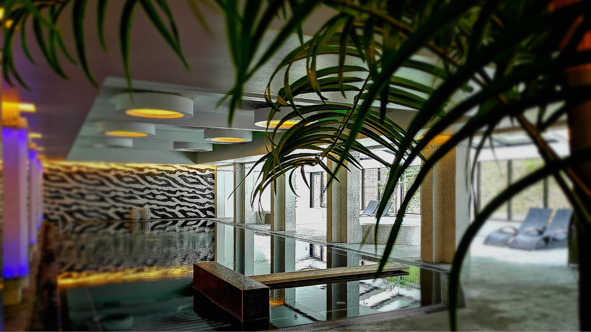 The spa area at Fit & Relax at Munkebjerg Hotel