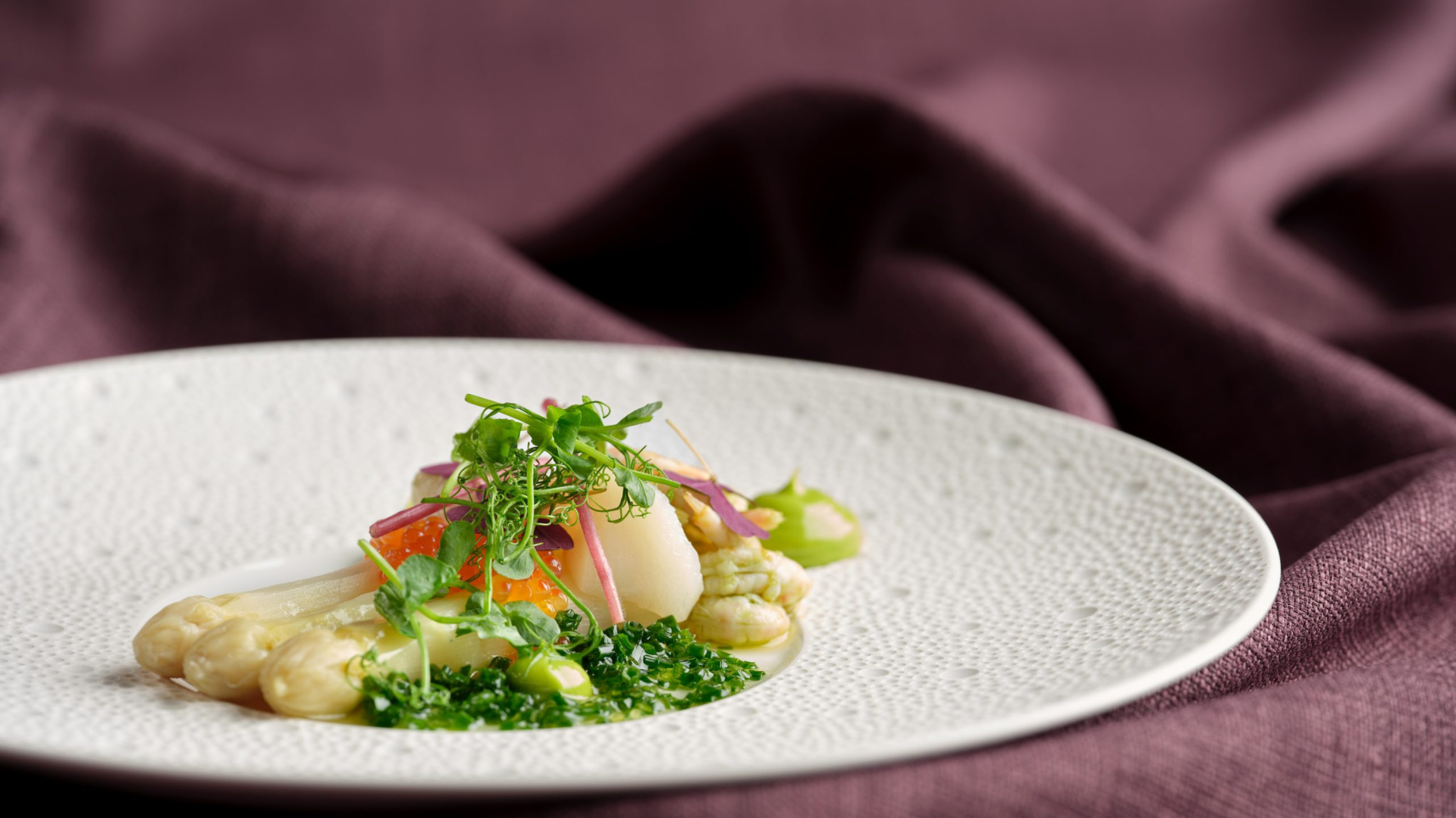 Gastronomy with white asparagus at Munkebjerg Hotel