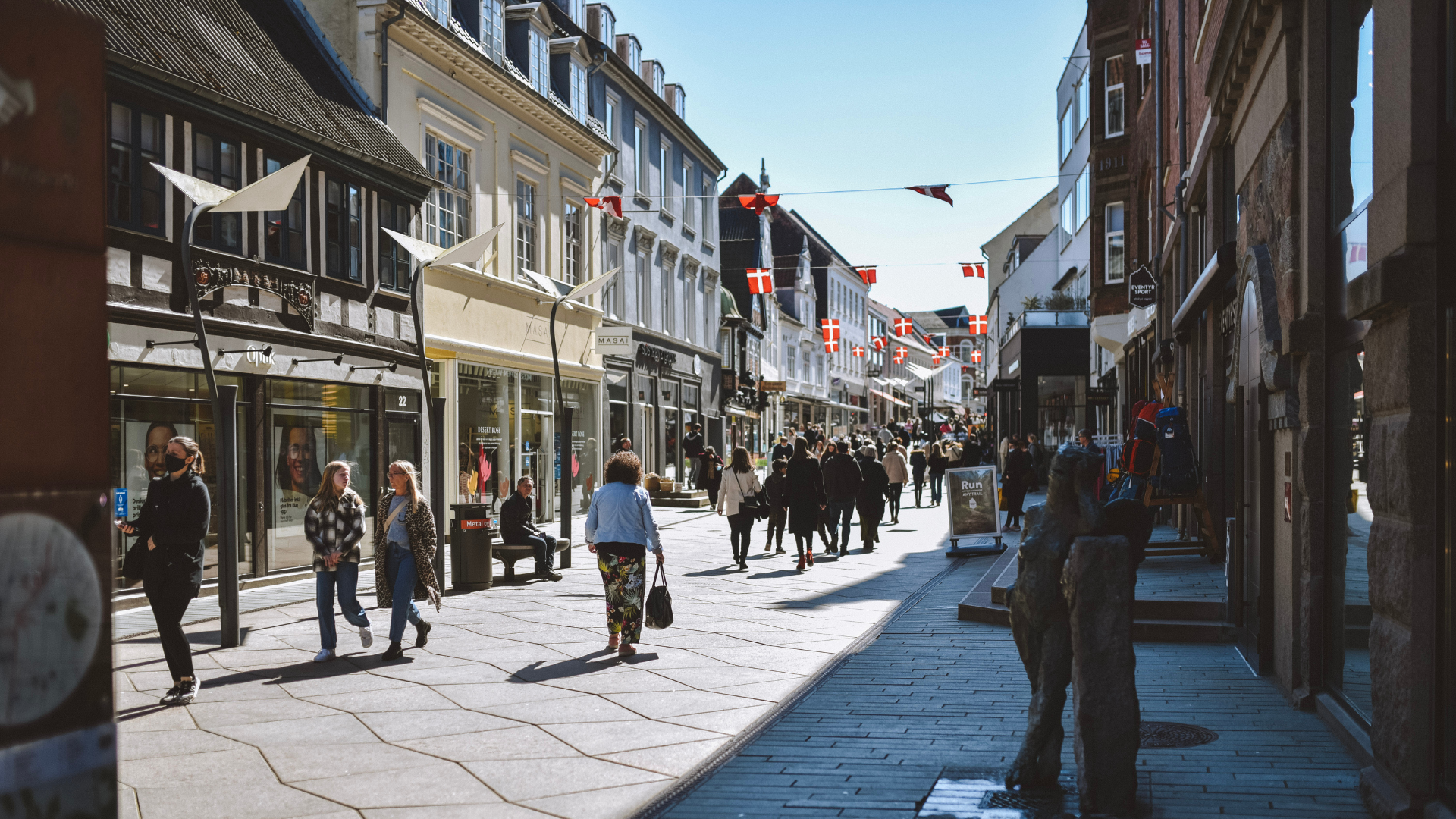 Kunst og liv i gågaden i Vejle til kulturnat