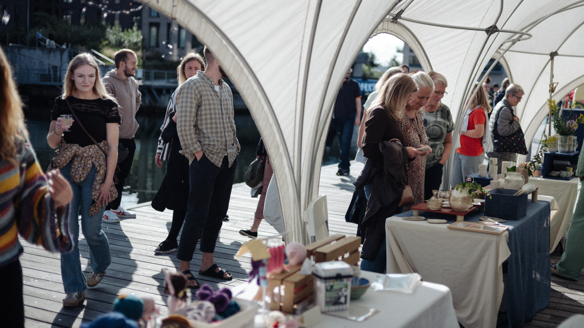 Stände beim Vejle Fjordfestival 2023