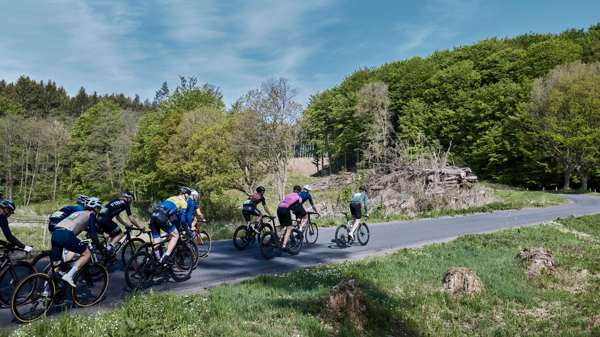 Cykelløbet Grejsdalsløbet køres i Vejles ådale en forårsdag