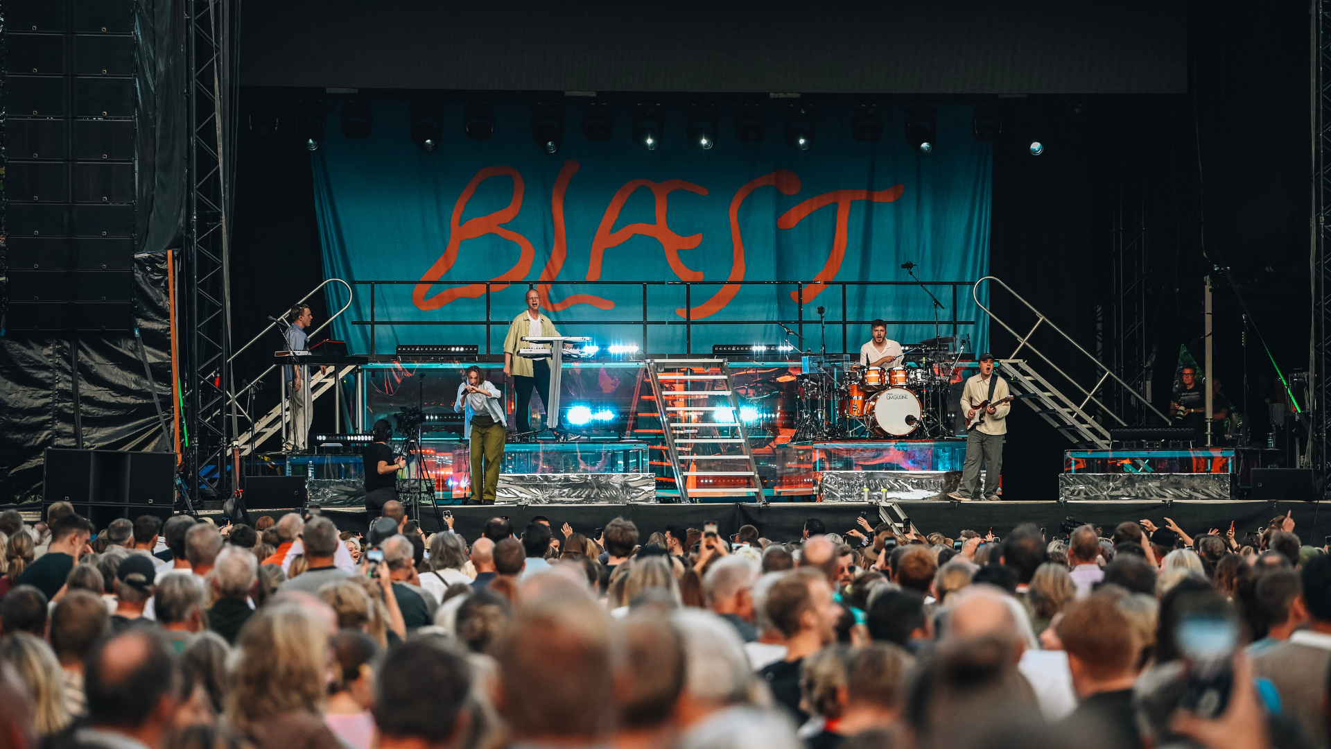 Blæst on stage at Rock i Byparken in Vejle in 2023