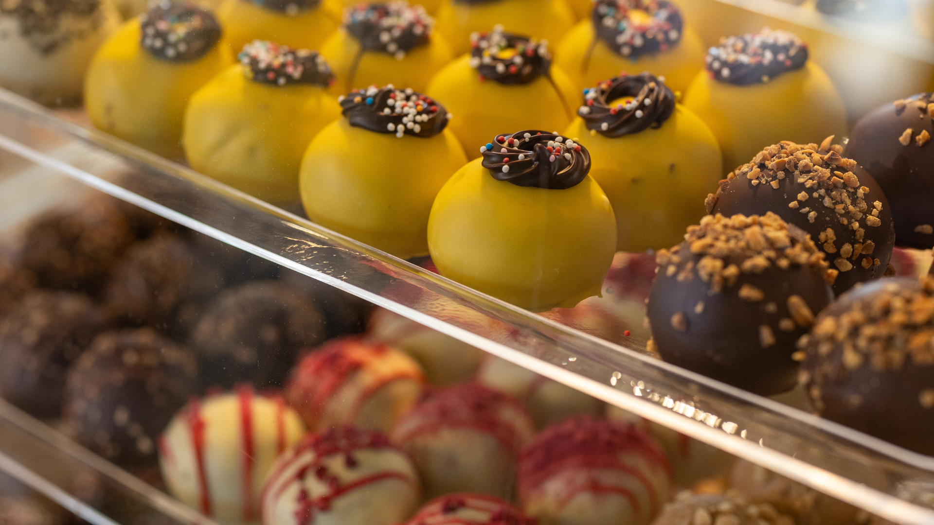 Delicious rum balls at Skotsgaard Farm Shop in Bredsten near Vejle