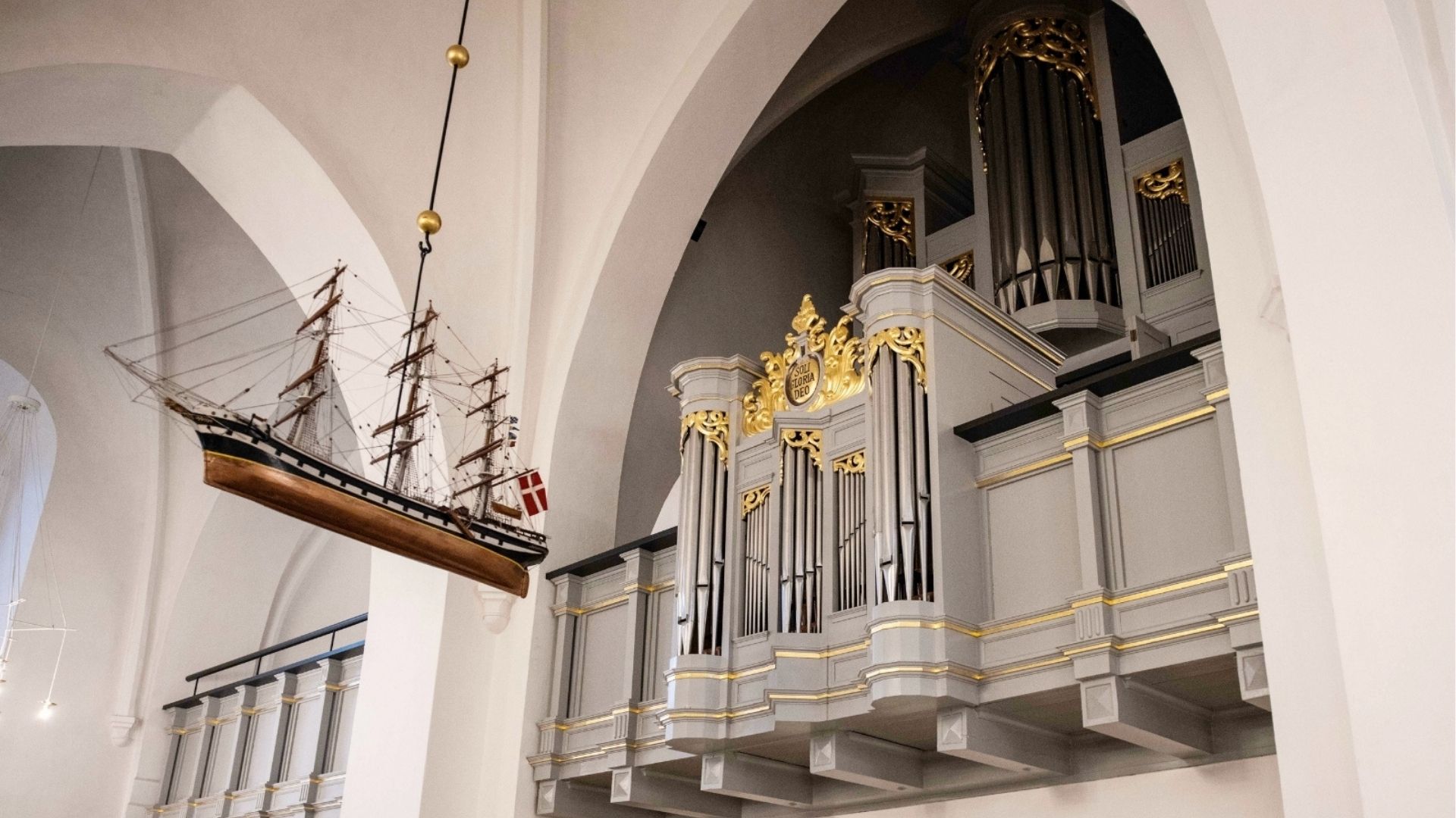 The organ in Sankt Nicolai Church in Vejle