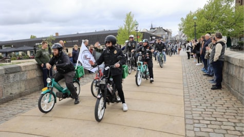 Knallerter fra Knallertsjov på Gågaden i Vejle