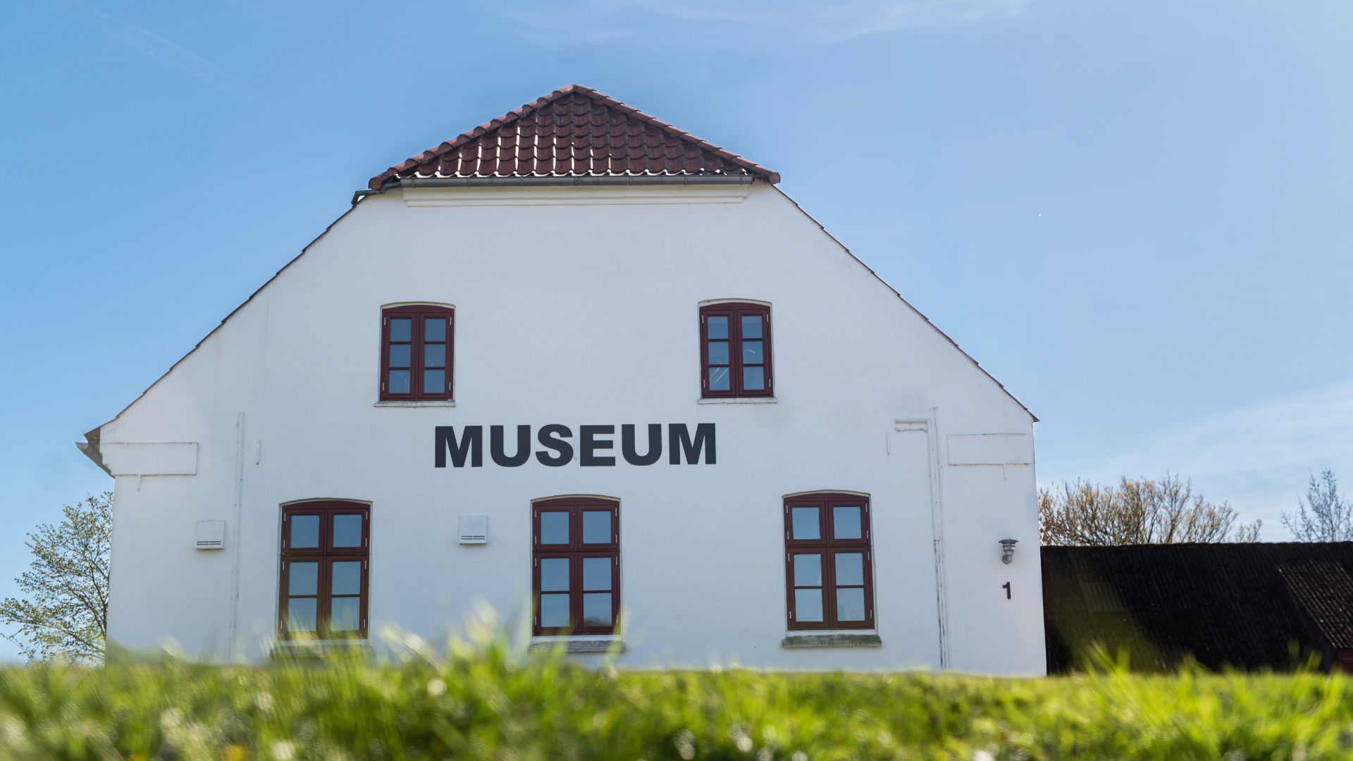 The Egtved Museum building on a beautiful sunny day