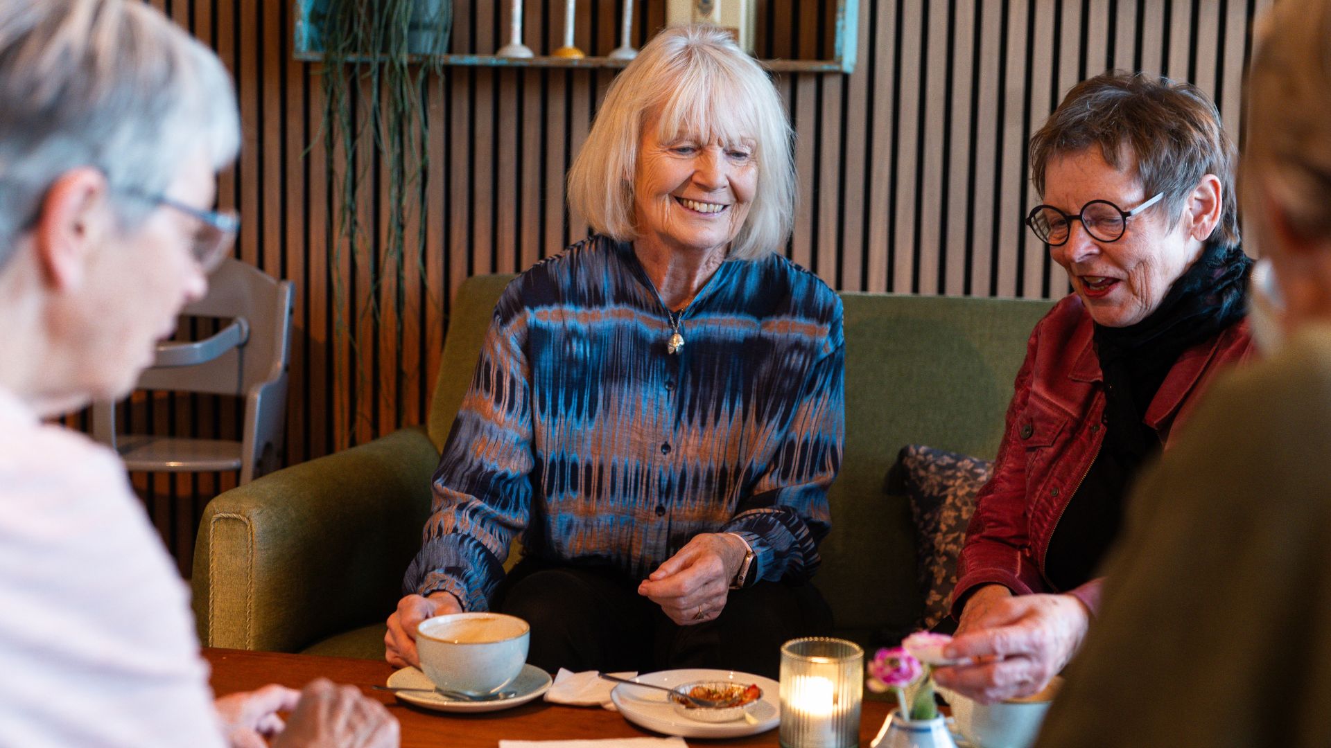 A group of women enjoying coffee and cake at Egtved Bageri near Vejle