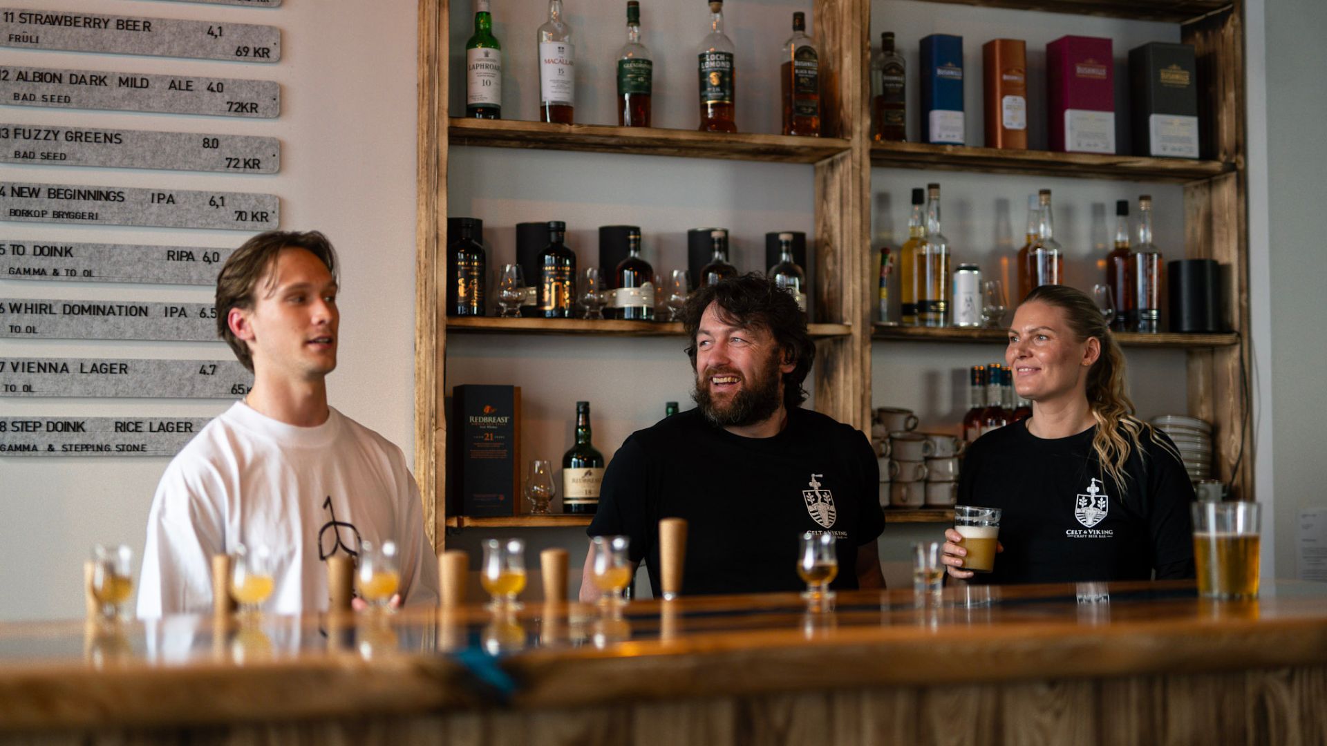 Gute Stimmung in der Celt & Viking Craft Beer Bar in Vejle
