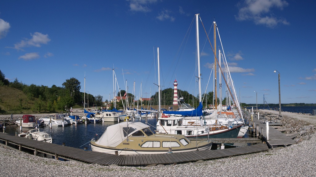 Camper site at Kongsdal Marina