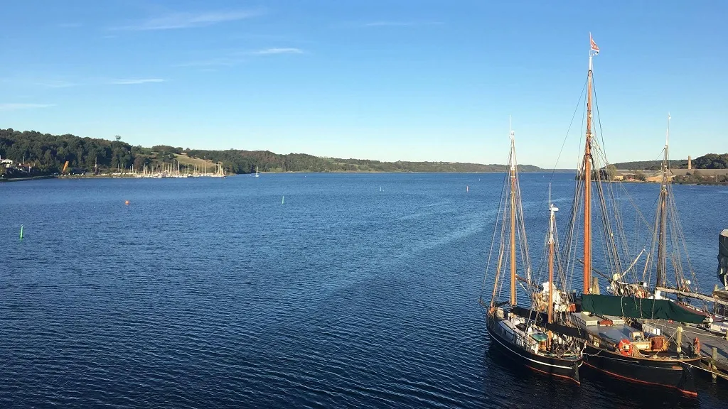 Udsigt Maritimt Kulturcenter Mariagerfjord og Hobro Værft