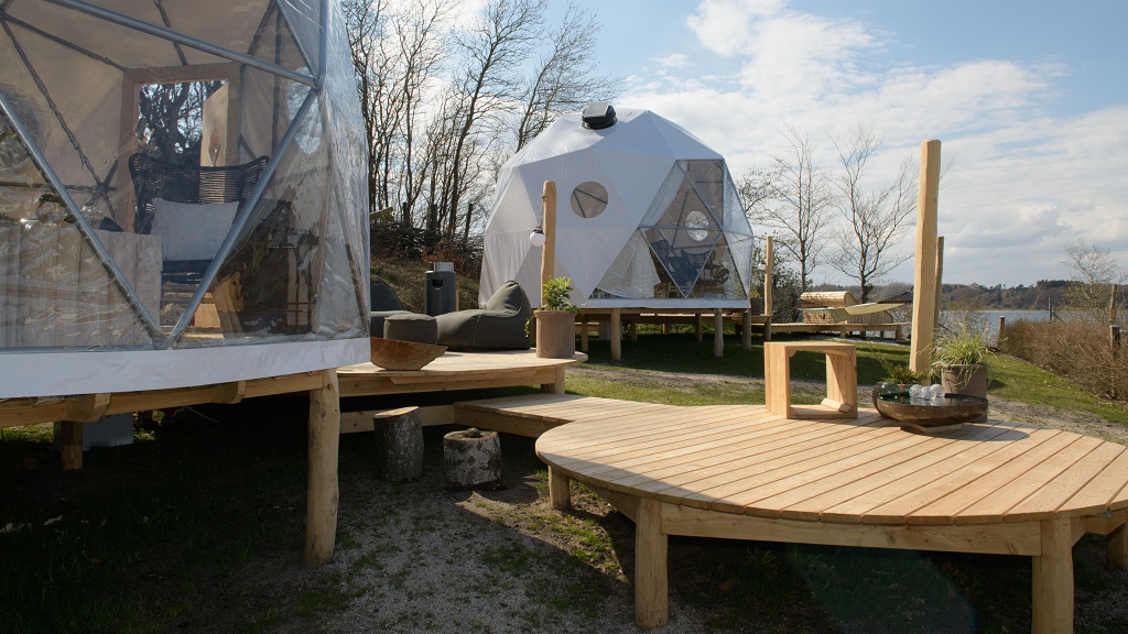 The Pacific Domes "Fjordboblerne", Mariager Camping
