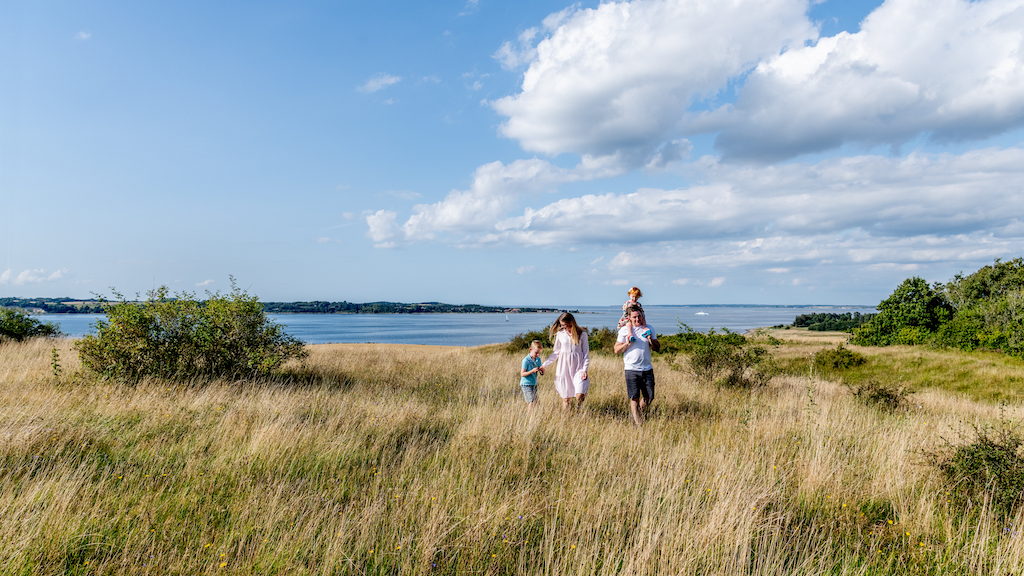 Trail of Skovbakkerne on the peninsula Lovns
